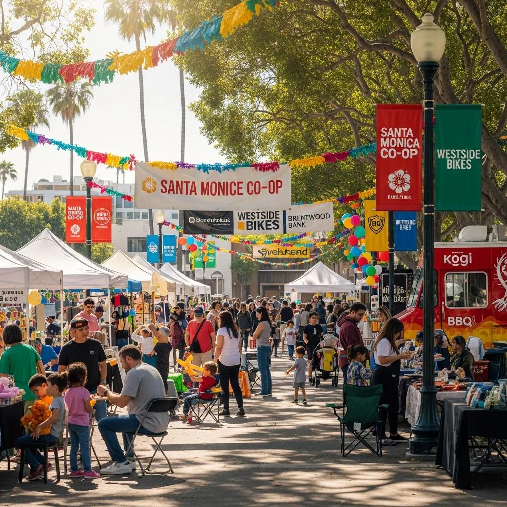 Community event in Westside LA highlighting the benefits of local advertising and sponsorships