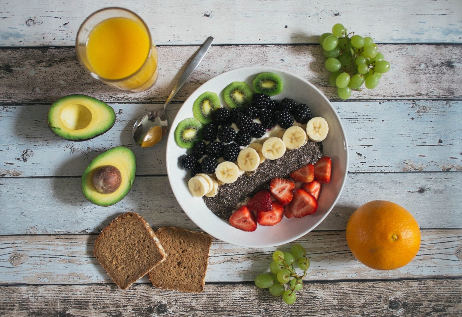 a bowl of food